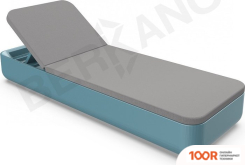 Шезлонг Berkano GRACE (БИРЮЗОВЫЙ/ГРАФИТОВЫЙ) (405560)