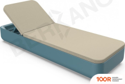 Шезлонг Berkano GRACE (БИРЮЗОВЫЙ/БЕЖЕВЫЙ) (405559)