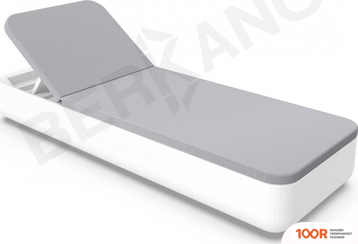 Шезлонг Berkano GRACE (БЕЛЫЙ/СЕРЫЙ) (405557)