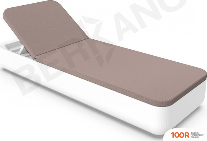 Шезлонг Berkano GRACE (БЕЛЫЙ/КОФЕЙНЫЙ) (405556)