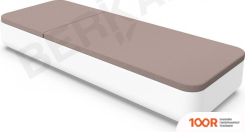 Шезлонг Berkano GRACE (БЕЛЫЙ/КОФЕЙНЫЙ) (405556)