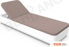 Шезлонг Berkano GRACE (БЕЛЫЙ/КОФЕЙНЫЙ) (405556)