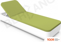 Шезлонг Berkano GRACE (БЕЛЫЙ/ЗЕЛЕНЫЙ) (405555)
