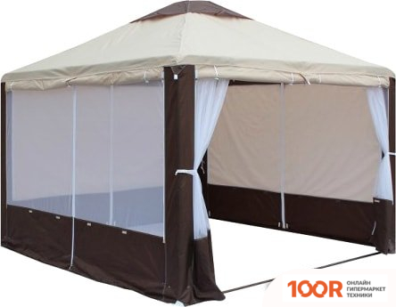 Митек ПИКНИК-ЭЛИТ 3X3 М (БЕЖЕВЫЙ/КОРИЧНЕВЫЙ) (405278)