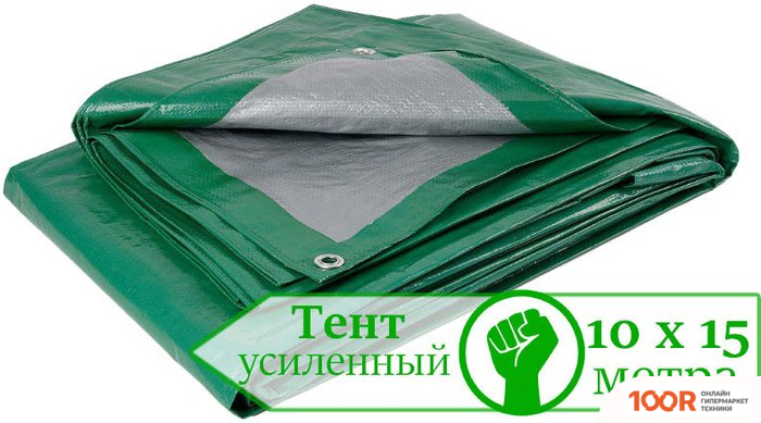 GreenTerra ТАРПАУЛИН 10X15 (ЗЕЛЕНЫЙ/СЕРЕБРО) (405198)