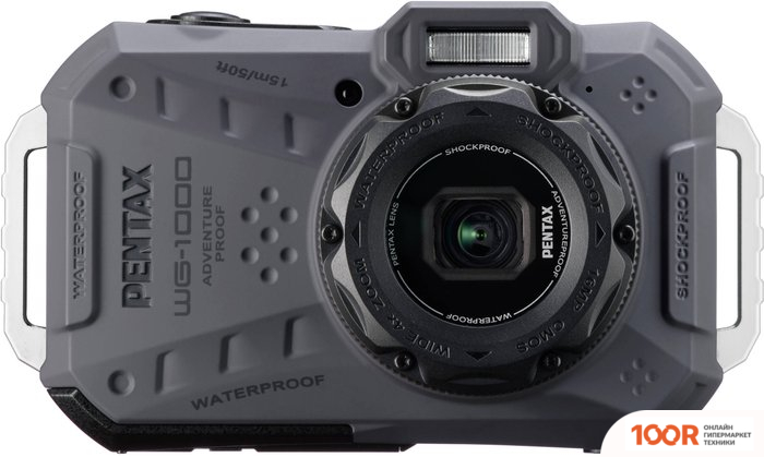 Фотоаппарат Pentax WG-1000 (ТЕМНО-СЕРЫЙ) (403459)