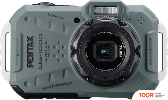 Фотоаппарат Pentax WG-1000 (ОЛИВКОВЫЙ) (403458)