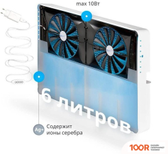 Увлажнитель воздуха Breeeth! NATURAL FUN БЕСПЫЛЕВОЙ (БЕЛЫЙ) (395113)