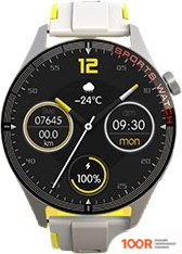 Wster WS-GS58 (СЕРЕБРИСТЫЙ, С ЖЕЛТЫМ СИЛИКОНОВЫМ РЕМЕШКОМ) (396059)