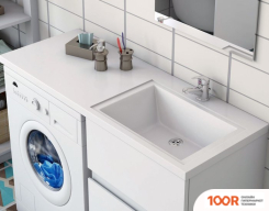 Умывальник Эстет ДАЛЛАС 140, ПРАВАЯ (БЕЛЫЙ) (400418)