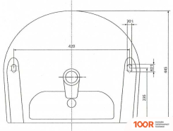 Умывальник Лобненский стройфарфор АНТЕЙ 55 10/1/5/1-76 (400353)