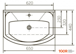 Умывальник Кировский завод ЭЛЕГАНС 65 (400349)