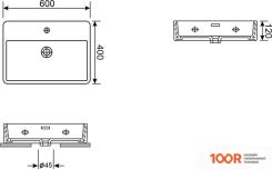 Умывальник Wellsee HALCYON 150801000 (400219)