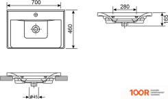 Умывальник Wellsee FREEDOM 151105000 (400183)