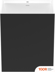 Умывальник Wellsee DOUX 230503000 (ОТДЕЛЬНОСТОЯЩИЙ, С ОТВЕРСТИЕМ ПОД СМЕСИТЕЛЬ, ЦВЕТ МАТОВЫЙ ЧЕРНЫЙ/ГЛЯНЦЕВЫЙ БЕЛЫЙ) (400128)