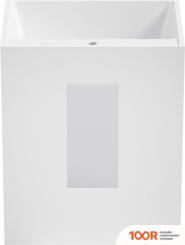 Умывальник Wellsee DOUX 230501000 (ОТДЕЛЬНОСТОЯЩИЙ, С ОТВЕРСТИЕМ ПОД СМЕСИТЕЛЬ, ЦВЕТ ГЛЯНЦЕВЫЙ БЕЛЫЙ) (400126)