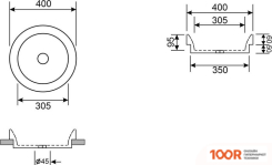Умывальник Wellsee DOUX 150502000 (400124)