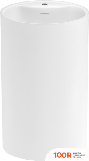 Умывальник Wellsee COQUILLAGE 232802000 (ОТДЕЛЬНОСТОЯЩИЙ, С ОТВЕРСТИЕМ ПОД СМЕСИТЕЛЬ, ЦВЕТ МАТОВЫЙ БЕЛЫЙ) (400079)