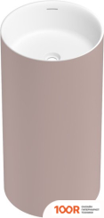Умывальник Wellsee CHALICE PERFECTION 230623000 (ОТДЕЛЬНОСТОЯЩИЙ, БЕЗ ОТВЕРСТИЯ ПОД СМЕСИТЕЛЬ, ЦВЕТ МАТОВЫЙ СВЕТЛО-РОЗОВЫЙ/ГЛЯНЦЕВЫЙ БЕЛЫЙ) (400014)