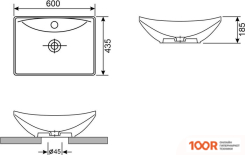 Умывальник Wellsee CERULEAN 151001000 (399990)