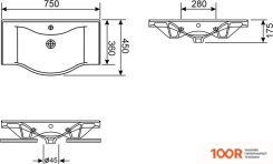Умывальник Wellsee BISOU 151206000 (399960)