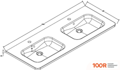 Умывальник Vincea VCB-1RA120B (399895)