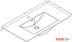 Умывальник Vincea VCB-14900W (399891)