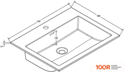 Умывальник Vincea VCB-13600B (399887)