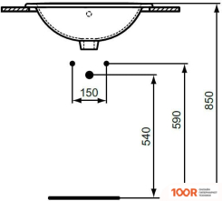 Умывальник Vidima SEVA FRESH 56 W504861 (399842)
