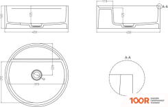 Умывальник Umy Home SOL 02 45X45 UM20521 (U-COAT, МАТОВЫЙ) (399735)