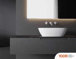 Умывальник Umy Home NOA 56X33.5 U-COAT (ЧЕРНЫЙ ГЛЯНЦЕВЫЙ) (399718)