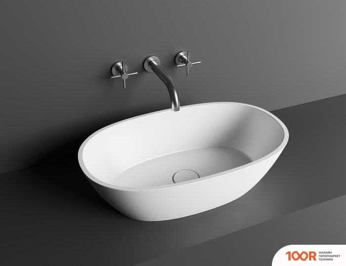 Умывальник Umy Home NOA 56X33.5 U-COAT (ЧЕРНЫЙ ГЛЯНЦЕВЫЙ) (399718)