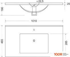 Умывальник Toppus PREMIER 100 0303.003 (399709)