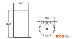 Умывальник SantiLine SL-4003MB (399624)