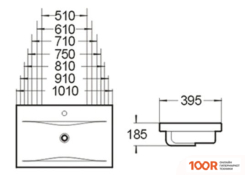 Умывальник SantiLine SL-2101 (50) (399589)