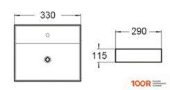 Умывальник SantiLine SL-2001 (399547)