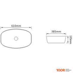 Умывальник SantiLine SL-1096 (399539)