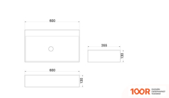Умывальник SantiLine SL-1093 (399538)