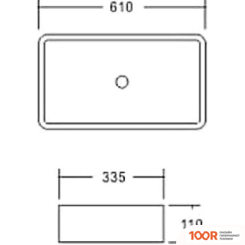 Умывальник SantiLine SL-1073 (399525)
