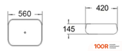 Умывальник SantiLine SL-1045 (399489)
