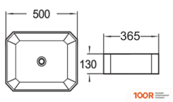Умывальник SantiLine SL-1013 (399453)