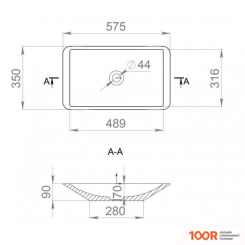 Умывальник Salini CALLISTA 1101107G (399373)