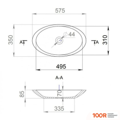 Умывальник Salini CALLISTA 1101102G (399368)