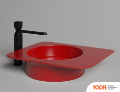 Умывальник Salini ALDA 01 110611G (КРАСНЫЙ) (399316)