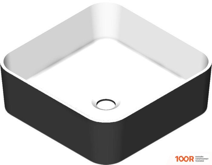 Умывальник Radostone RICCARDA (БЕЛЫЙ/ЧЕРНЫЙ) (399221)