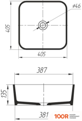 Умывальник Radostone RICCARDA (БЕЛЫЙ/СЕРЫЙ) (399220)