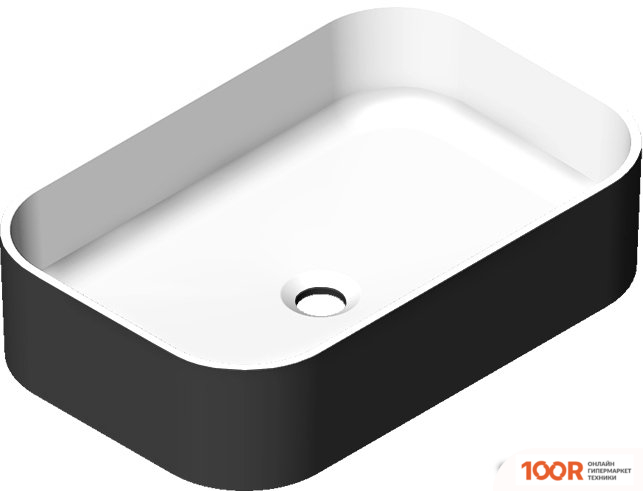 Умывальник Radostone ORNELLA (БЕЛЫЙ/ЧЕРНЫЙ) (399204)