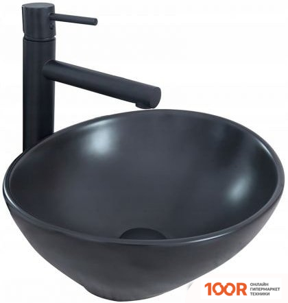 Умывальник Pea SOFIA (ЧЕРНЫЙ МАТОВЫЙ) (399124)