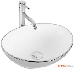 Умывальник Pea SOFIA (СЕРЕБРИСТЫЙ/БЕЛЫЙ) (399121)