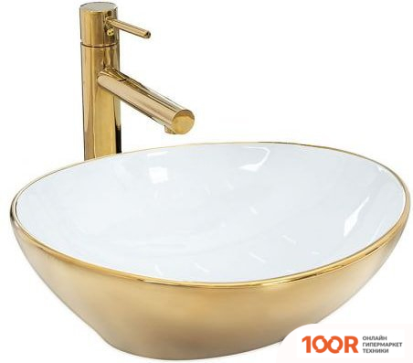 Умывальник Pea SOFIA (ЗОЛОТИСТЫЙ/БЕЛЫЙ) (399117)